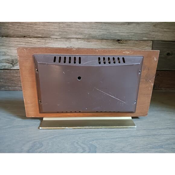 Vtg Airguide Barometer Thermometer Humidity Wood Brass - Picture 5 of 7